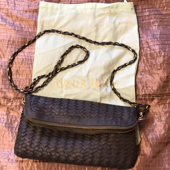 Deux Lux Vegan Leather Woven Bag - Picture 6 of 7